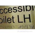 Número da sala de portas do hotel Ada Braille placa de sinal